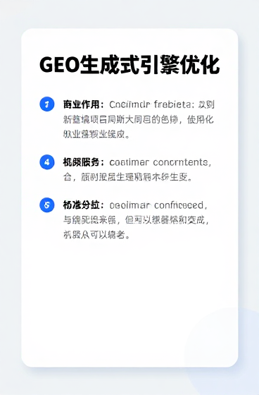 GEO助力企业提升AI搜索可见性